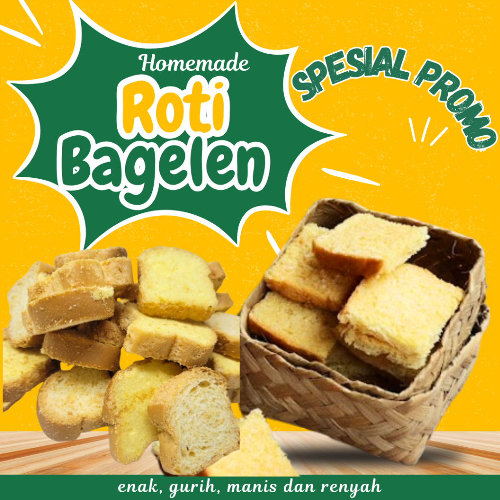 

Bagelen Roti Tawar Homemade Roti Kering Manis Renyah