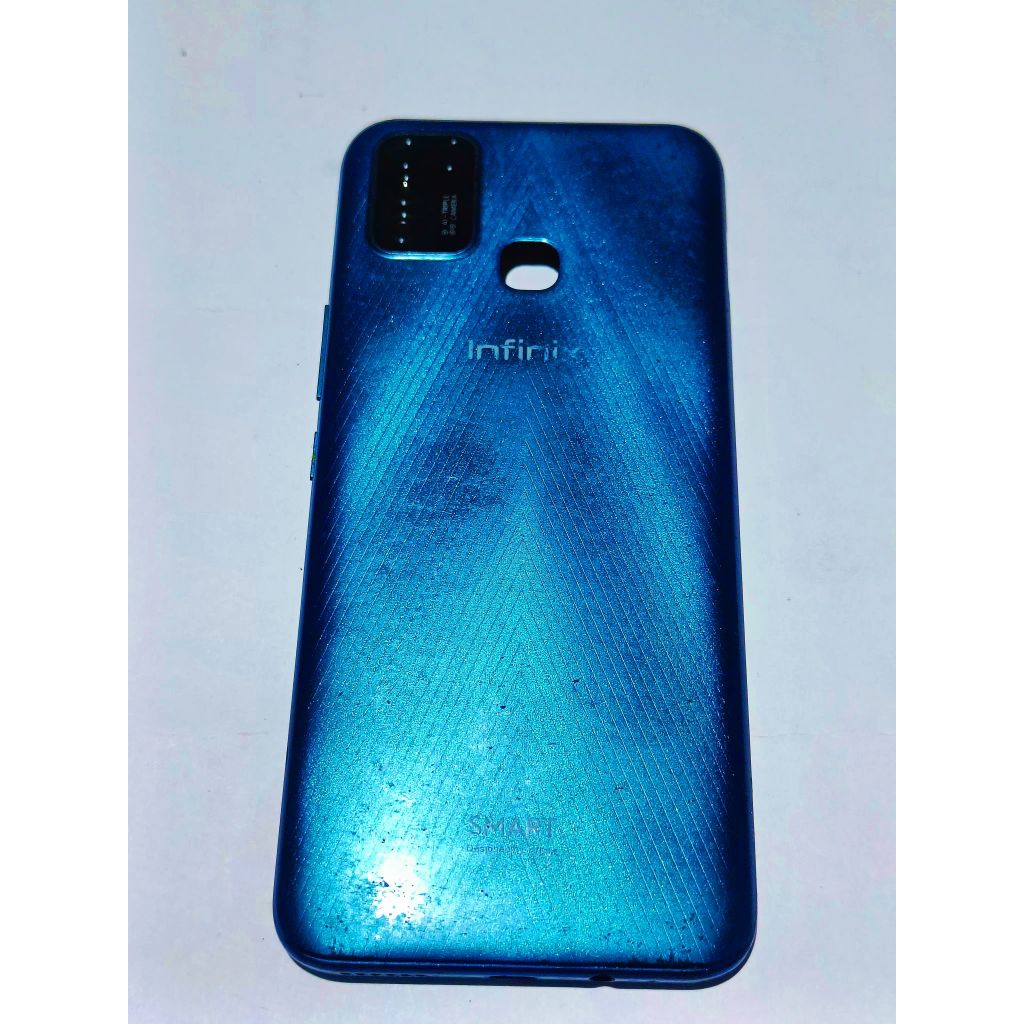 BACKDOOR TUTUP BELAKANG INFINIX SMART 6 RAM 3/64 ORIGINAL COPOTAN MINUS CUIL SEDIKIT