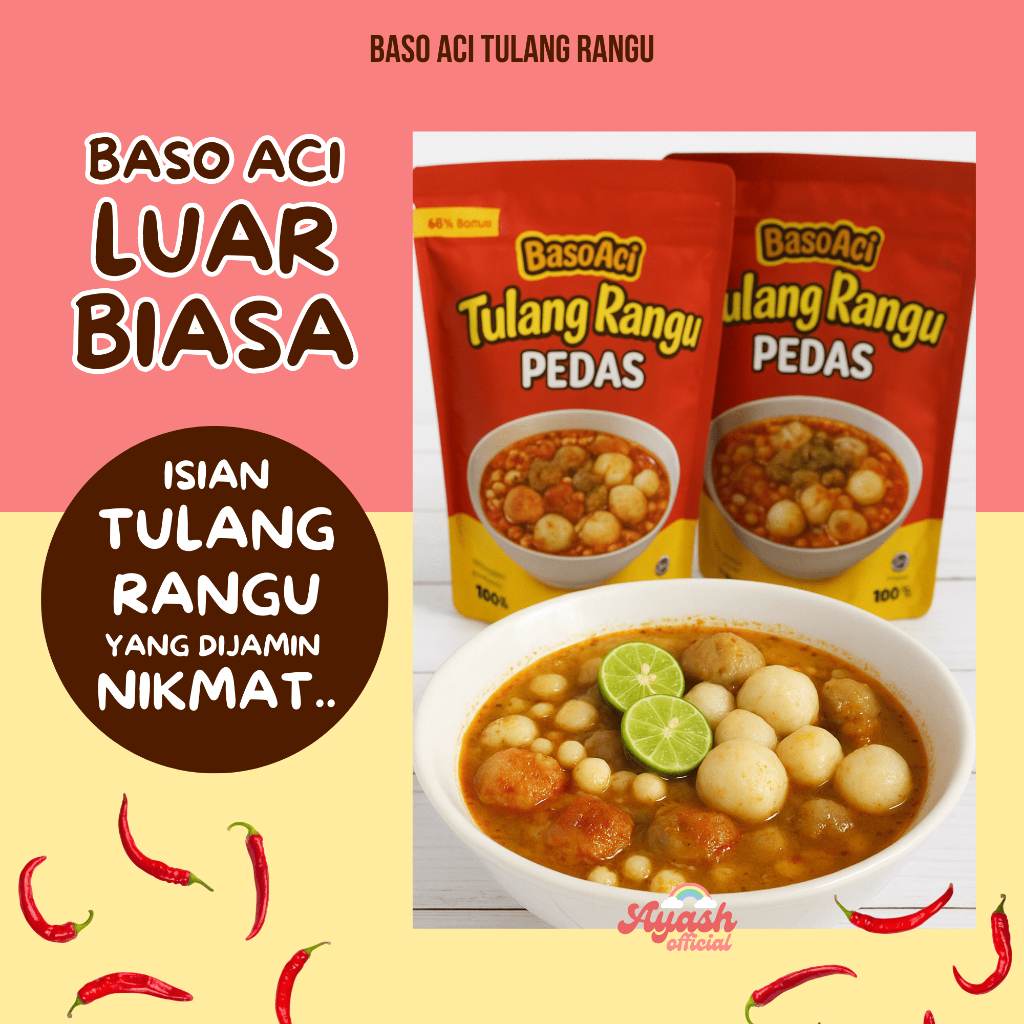 

BASO ACI TULANG RANGU - ORIGINAL & GEPREK - ATUR LEVEL PEDAS - TERENAK SE INDONESIA