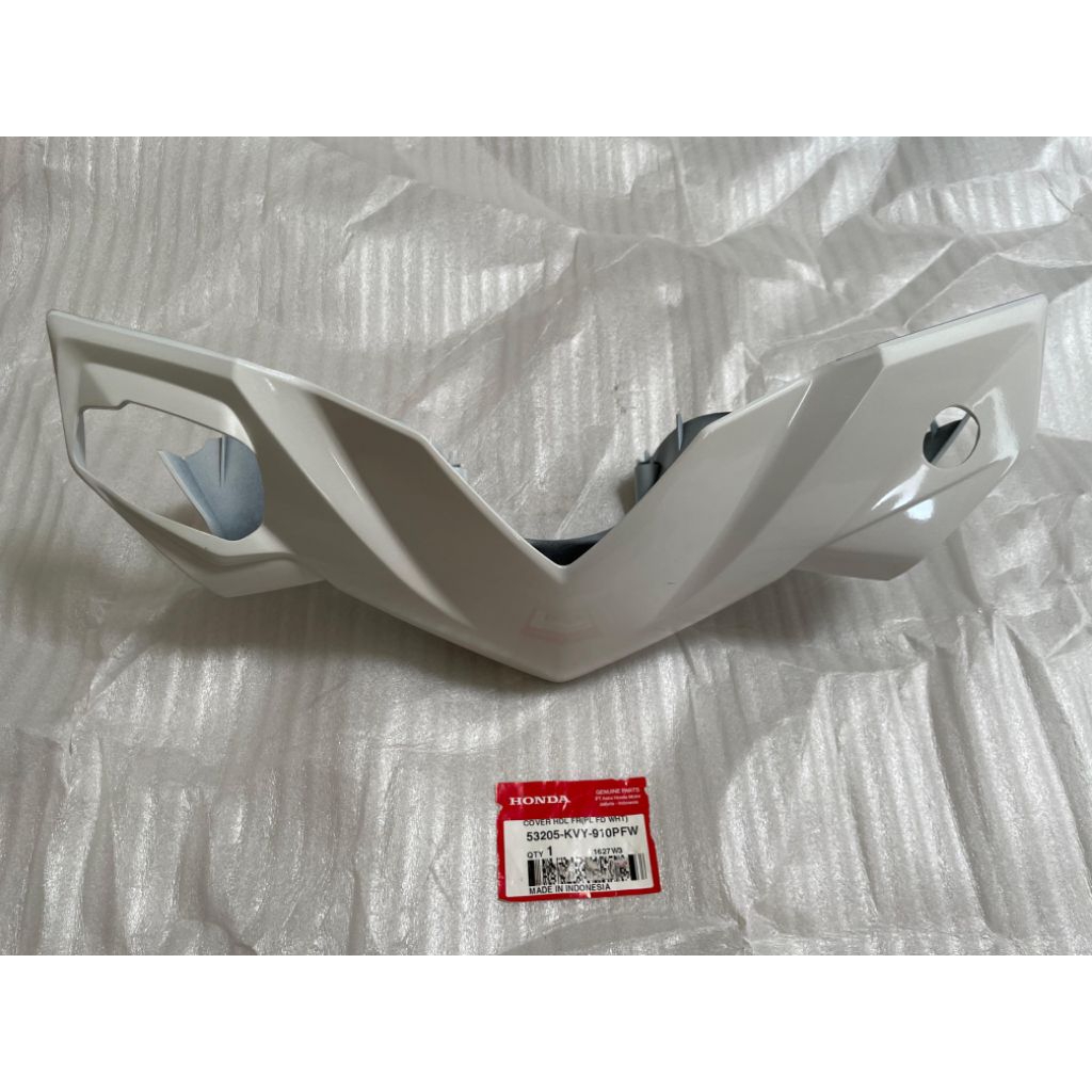 Cover Stang Batok Depan BEAT Karbu Putih 53205KVY910PFW ORI AHM