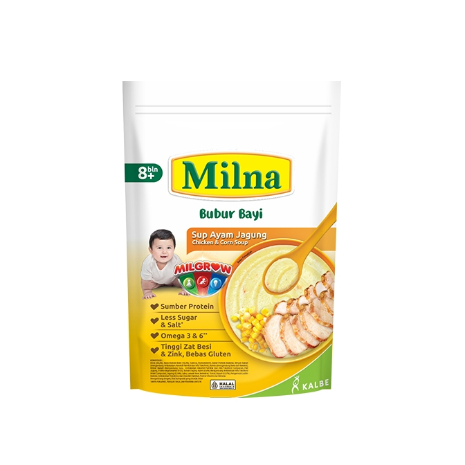

Milna Bubur Reguler 6 Bln Sup Ayam Wortel 120gr