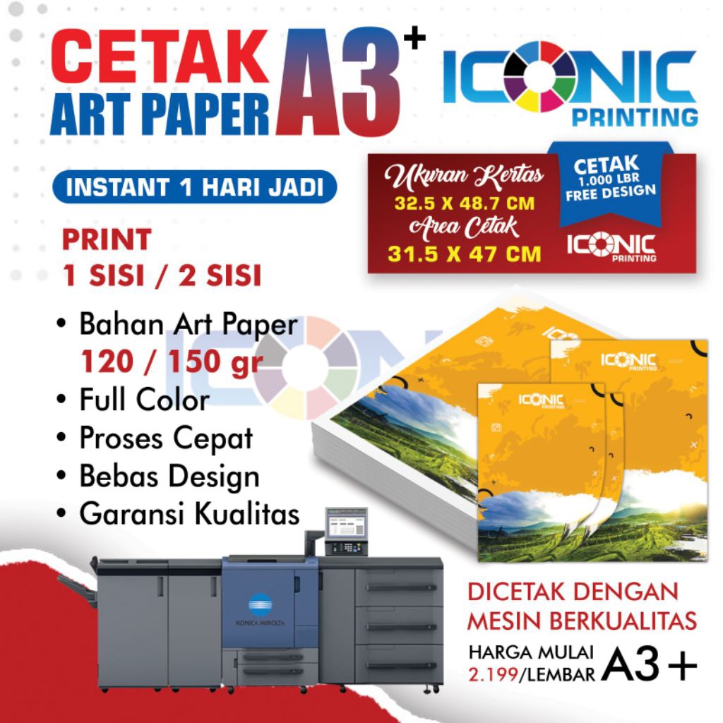 

Print A3+ | Art Paper 120 / 150 gr | Sehari Jadi
