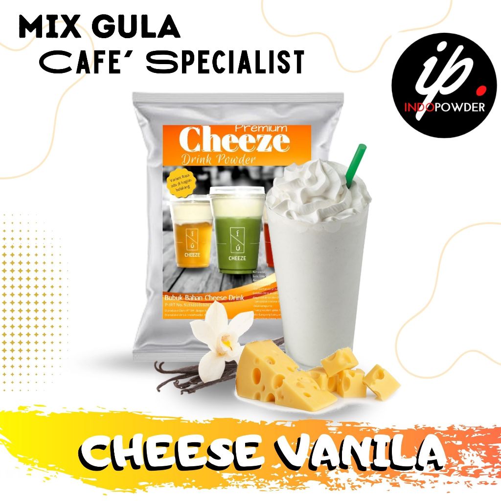 

Indopowder - Bubuk Minuman CHEESE VANILLA 1Kg Untuk Cafe, Waralaba, Resto dan Usaha Minuman Kekinian