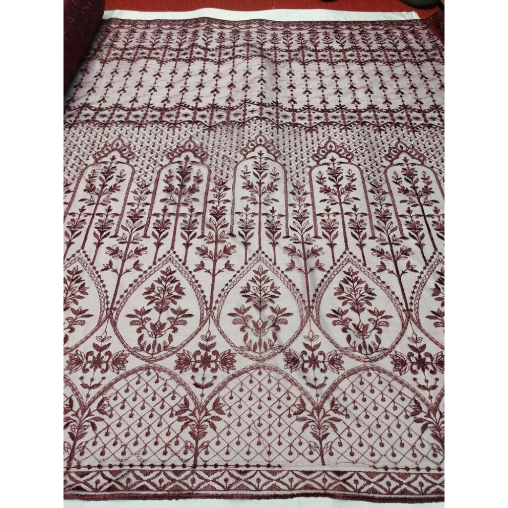 SALE+COD BAHAN KAIN TULLE SAPTO/KAIN TULLE SAPTO//KEBAYA WANITA MEWAH MOTIF TERBARU