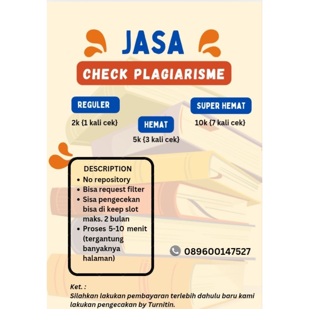 Jasa Cek Turnitin