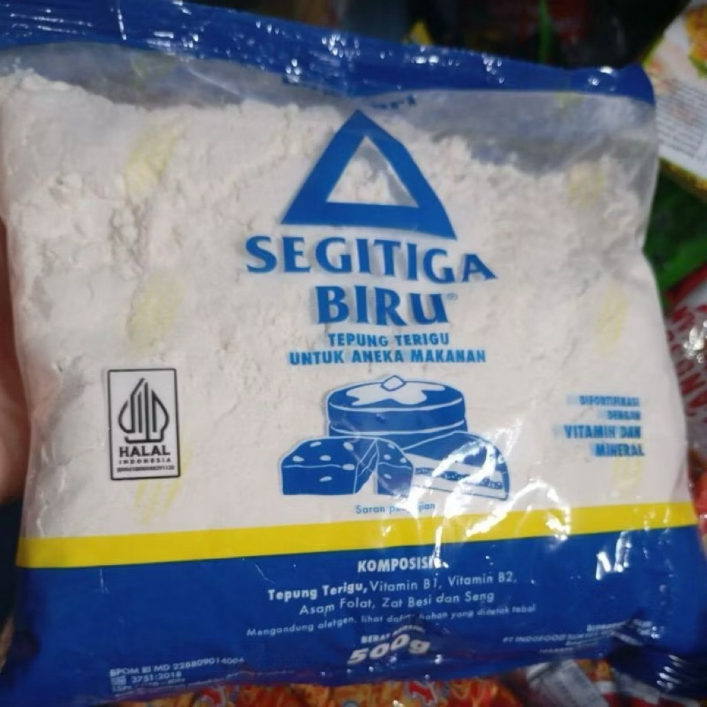

Tepung Terigu Segitiga Biru Asli Kemasan 500 gr