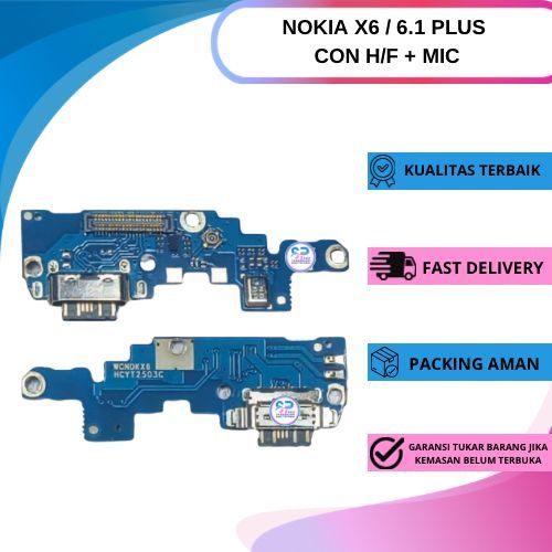 Flexible Konektor Charger / Papan Charger Nokia X6 / 6.1 Plus