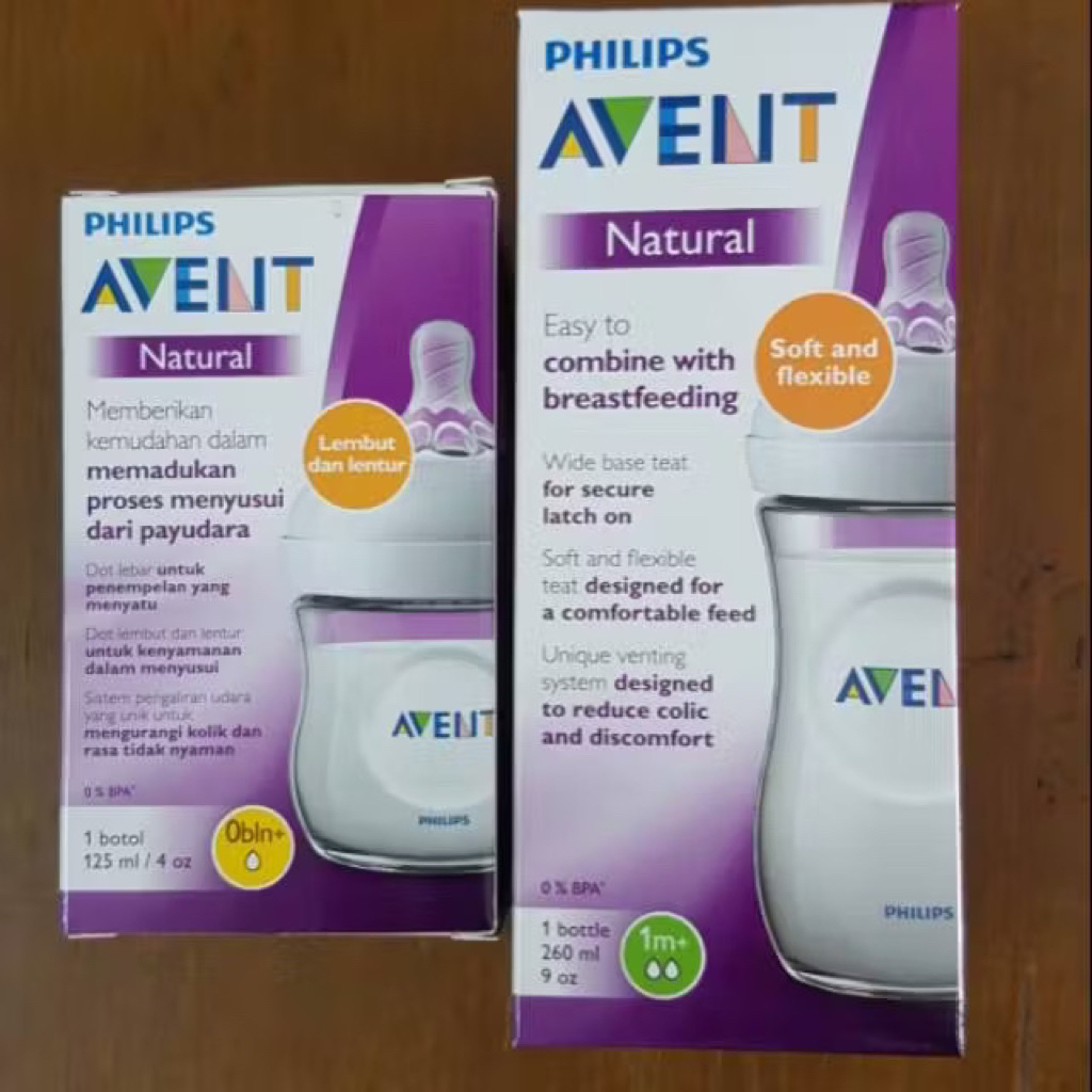 Philips Avent Natural 125Ml & 260Ml Botol dot