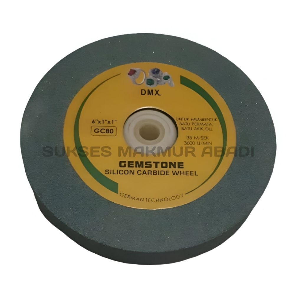 Batu Hijau Poles Gerinda Duduk 6" Inch/Batu Gerinda Duduk/Batu Hijau