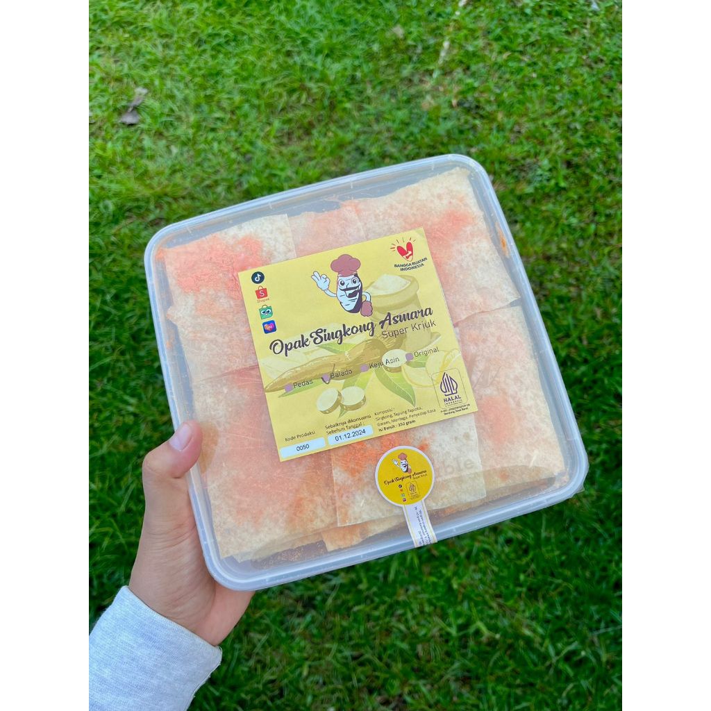 

opak singkong asmara Super Kriuk Kemasan Box Thinwall 300 gram (lihat deskripsi)