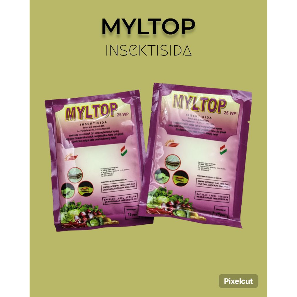 Myltop Metomil 25 WP Kemasan 15 gram Insektisida sistemik