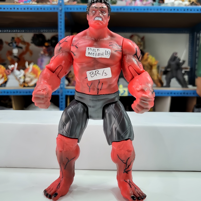 Mainan Action Figure Hulk Merah Marvel