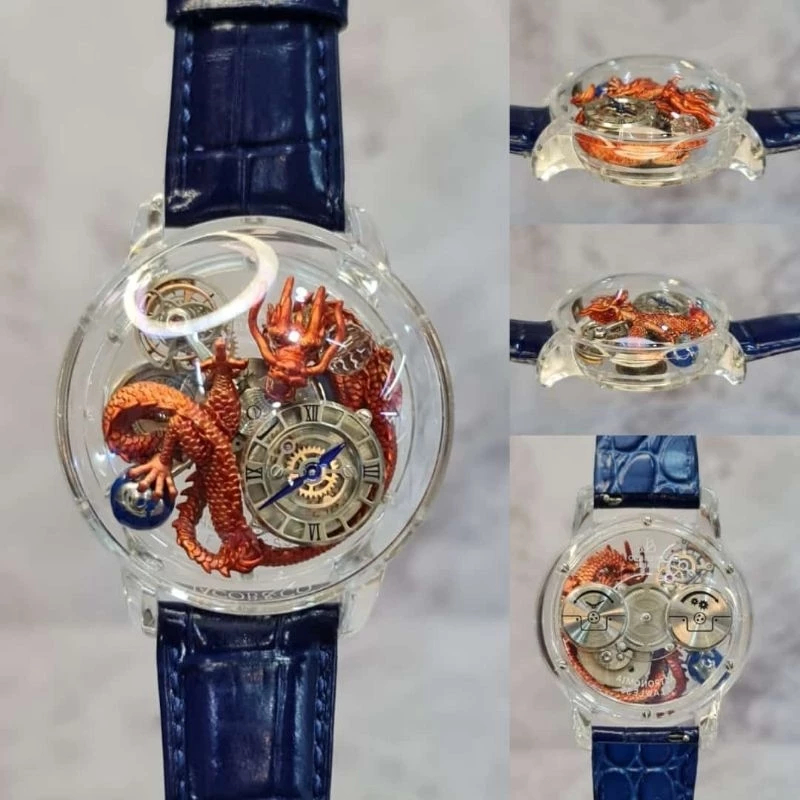 Jam Tangan Pria Swiss Jacob & Co Astronomia Dragon Sapphire Automatic