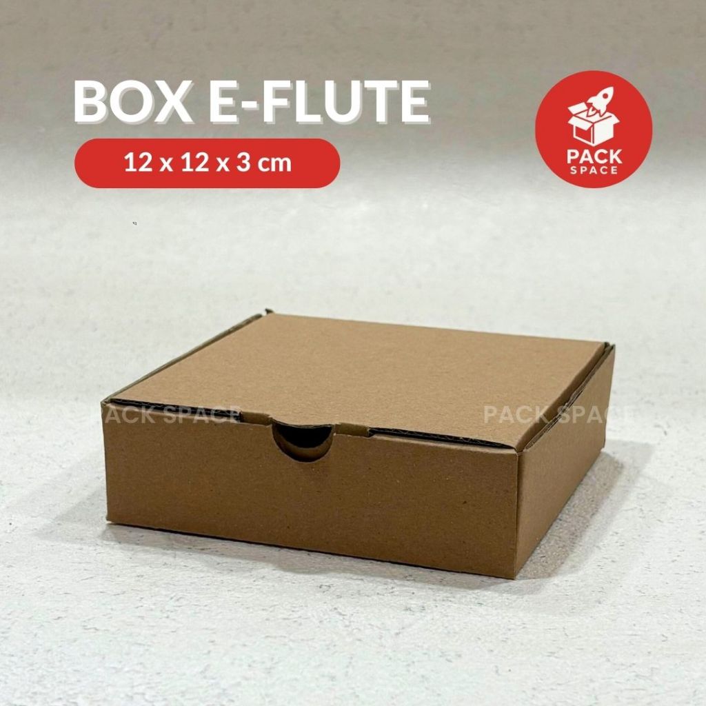 

Box Kardus E-Flute Coklat Untuk Packaging Olshop Sovenir Jam Kotak Kado Hampers Gelang 12x12x3 CM