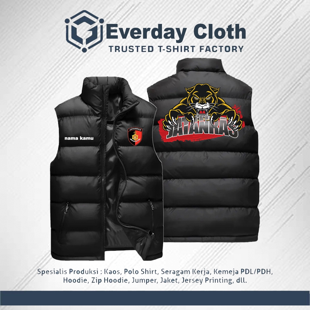 ROMPI GELEMBUNG PRIA LOGO JATANRAS/ROMPI VEST PRIA WATERFROOP