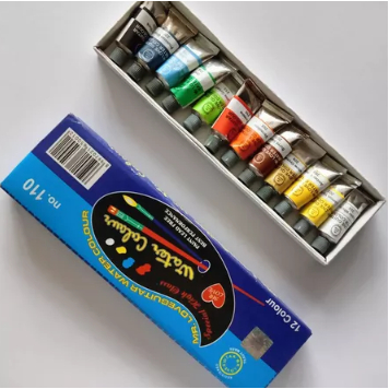 

(1 SET) MR LOVE GUITAR PAKET MELUKIS (Cat Air + Pallete + Kuas) 12 Warna