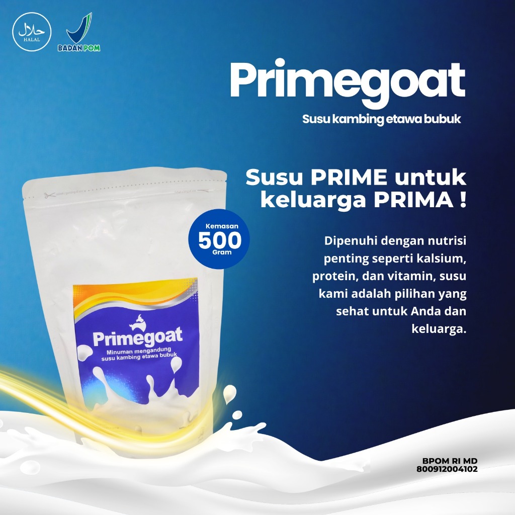

SUSU ETAWA PRIME GOAT Kemasan 500 gram Kaya nutrisi membantu menjaga kesehatan tulang Original