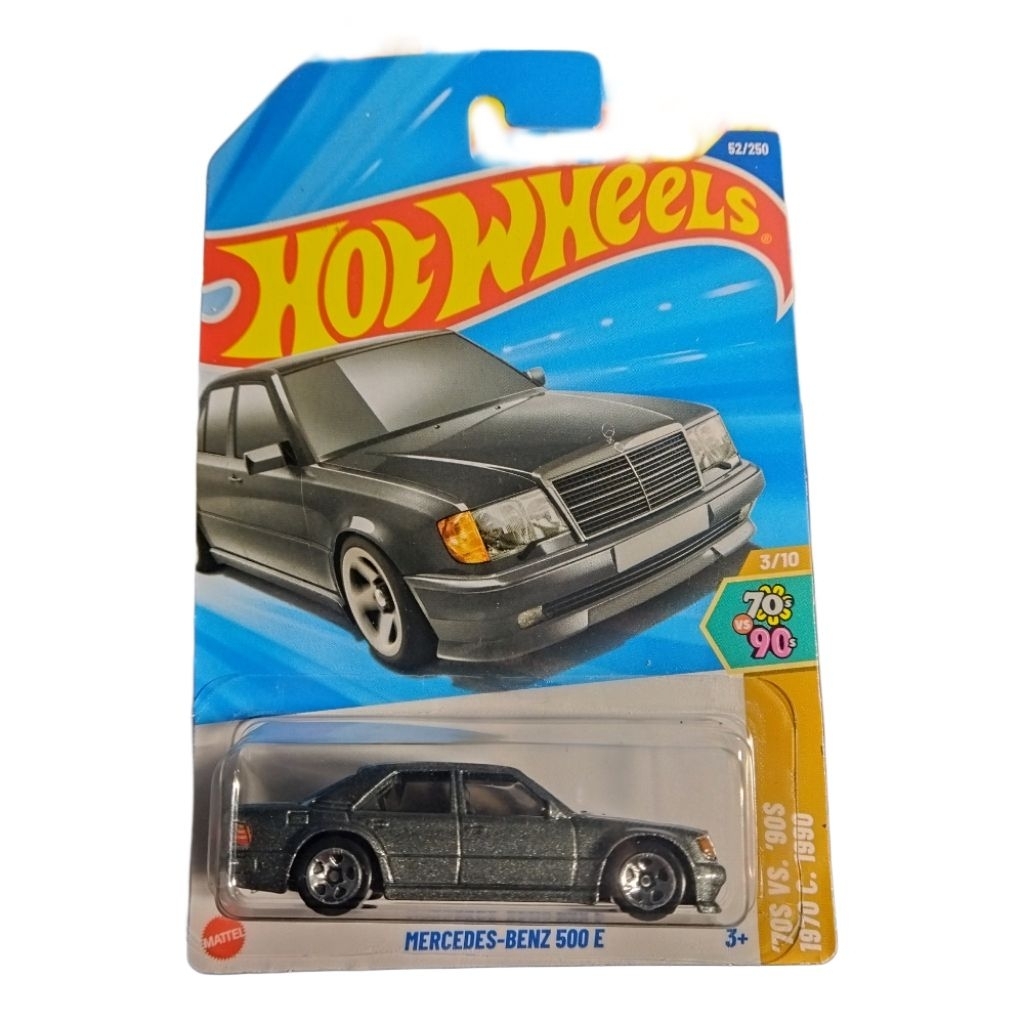 HOT WHEELS MERCEDES-BENZ 500E HIJAU SILVER