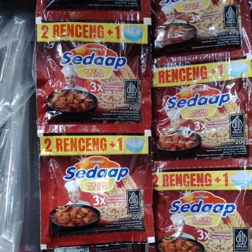 

kecap manis sedap 1renteng 10 pcs