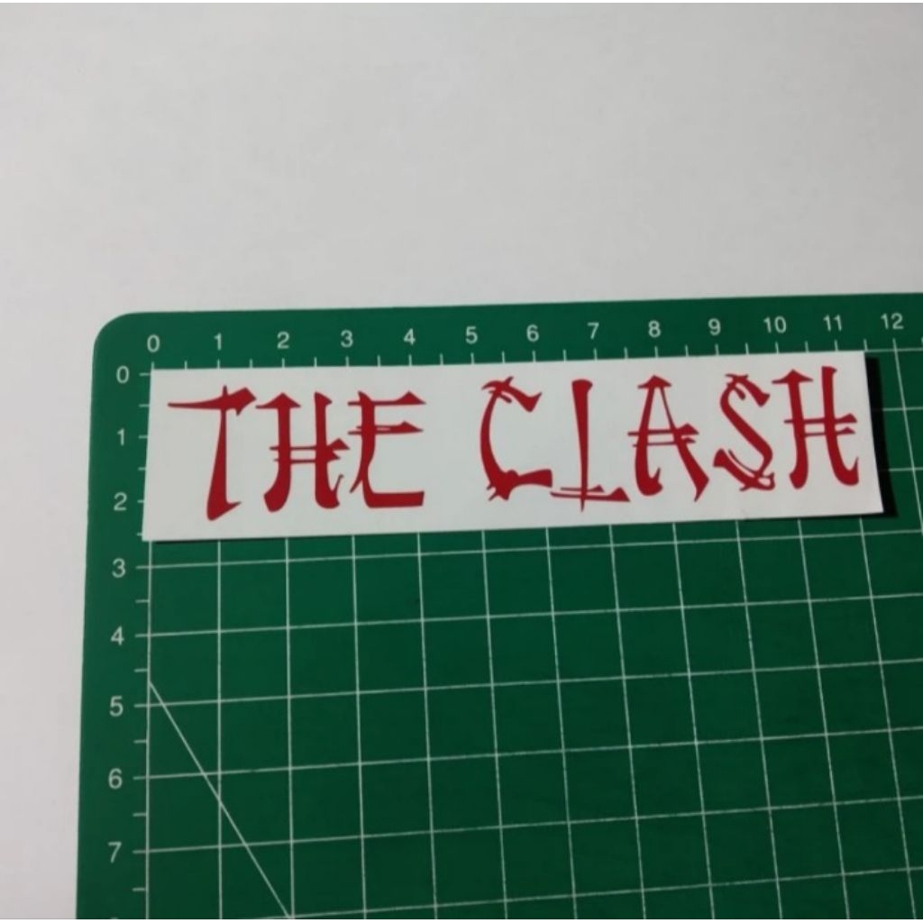 

stiker cutting the clash