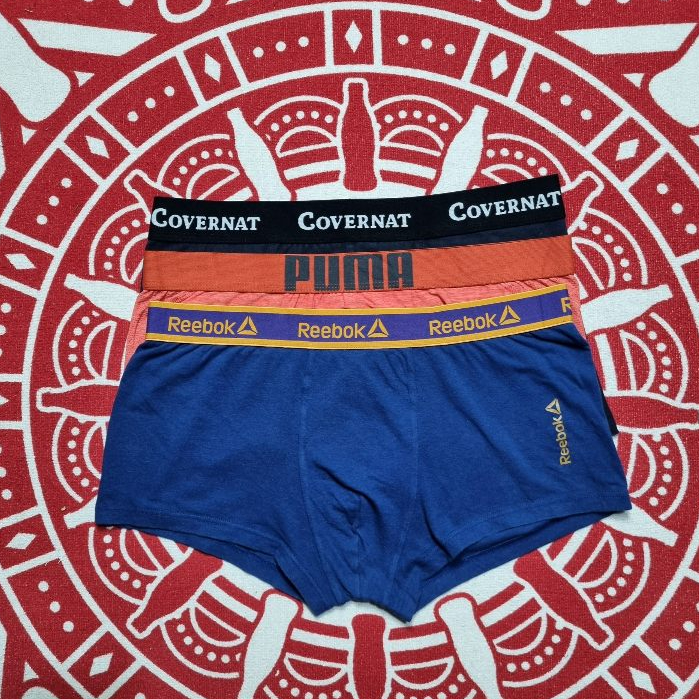 3 in 1 covernat, reebok dan puma celana dalam pria