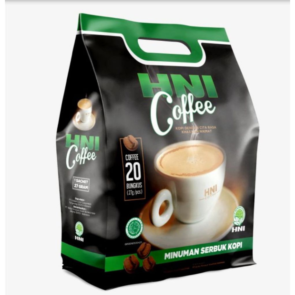 

Terlaris kopi HNI COffe. isi 20 sachet harga murah kualitas premium exp 2027