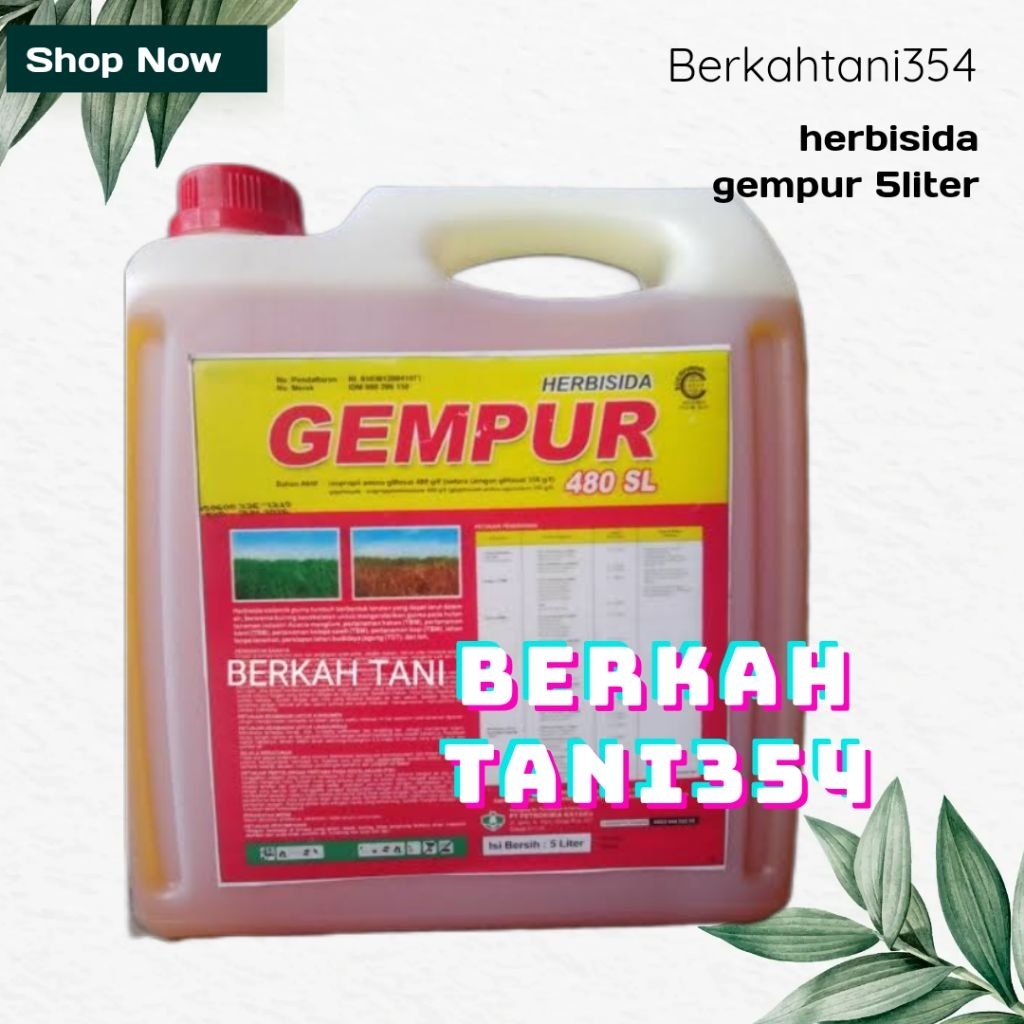 HERBISIDA GEMPUR 480SL 5LITER obat rumput mati sampai akar gempur 480sl 5liter Herbisida  gempur 480