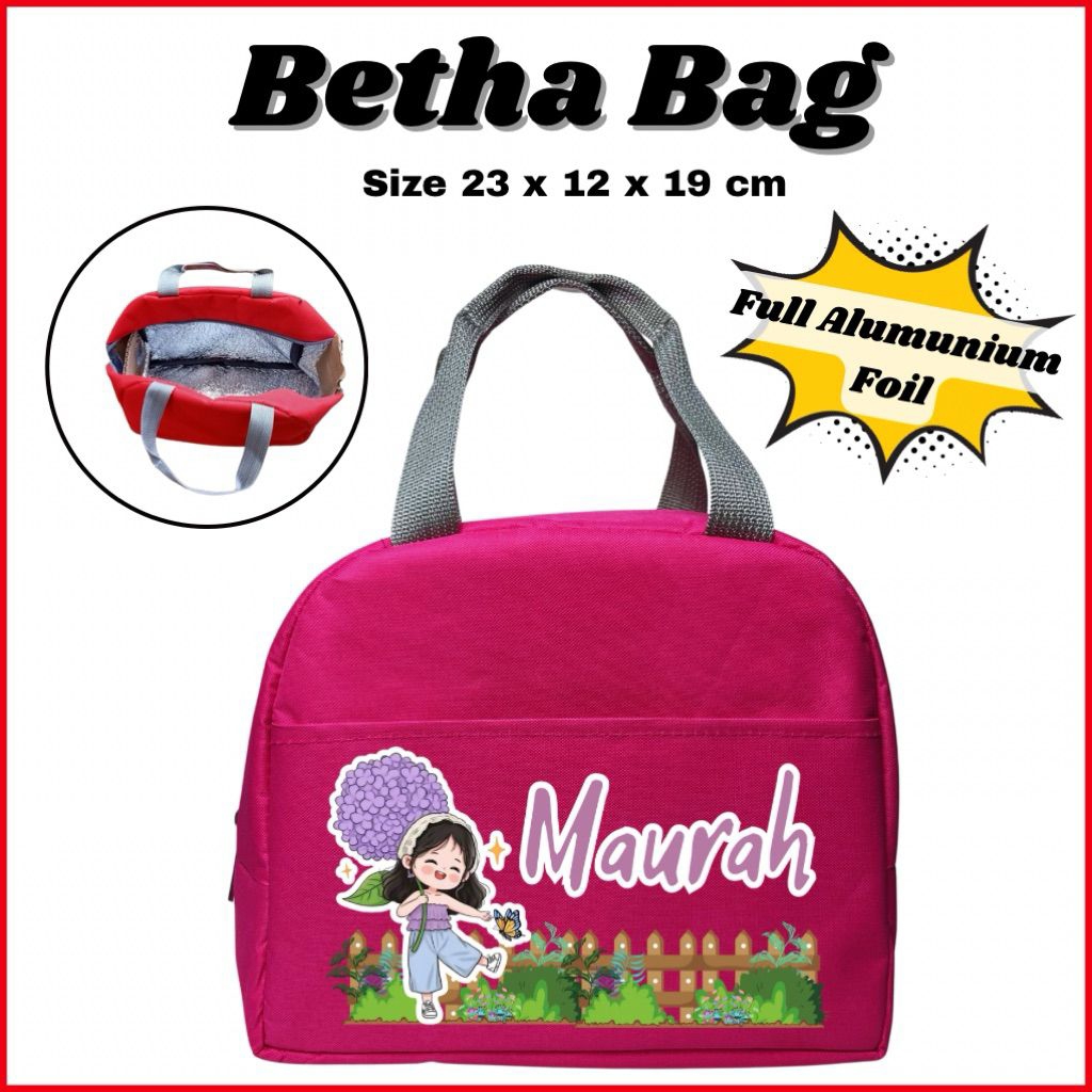 Tas Bekal Thermal Free Custom Nama Tas Betha 3