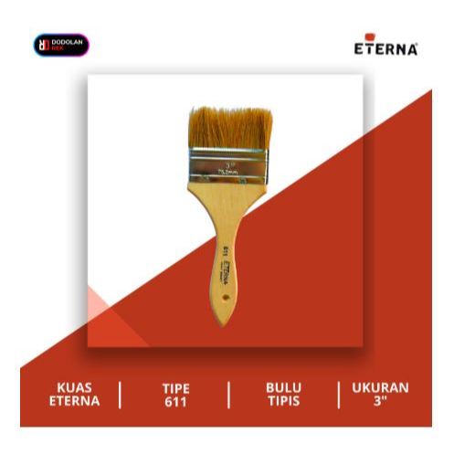 

Kuas Eterna Tipis 611 3 Inch - Harga Per Lusin