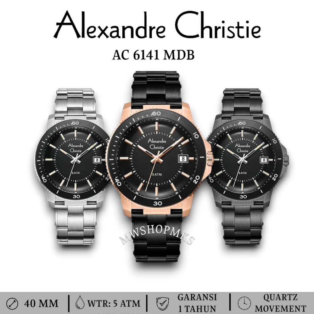 Jam Pria Alexandre Christie AC6141 AC 6141 MDB Original Garansi Resmi Alexander Christie