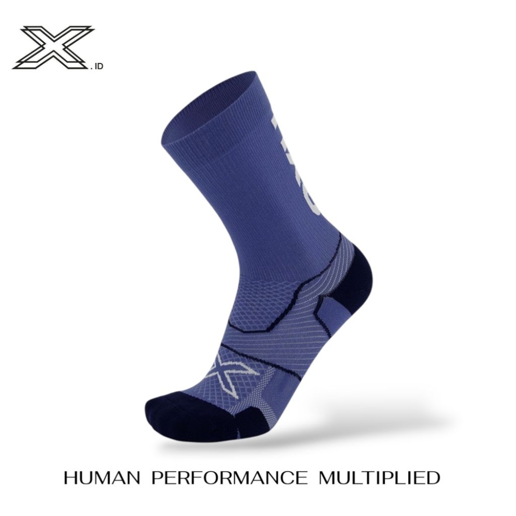 2xu Vectr Light Cushion Crew Socks Future Dusk White