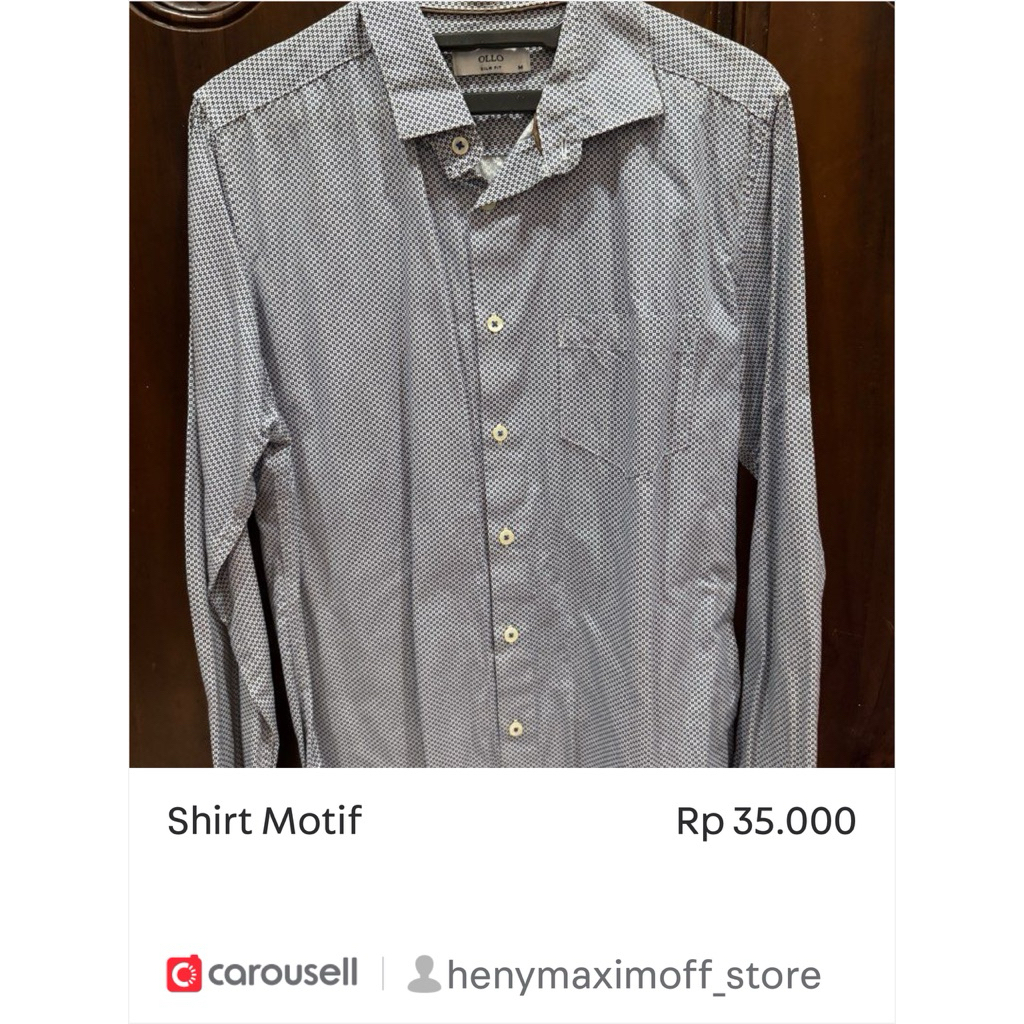 Kemeja Motif Ollo
