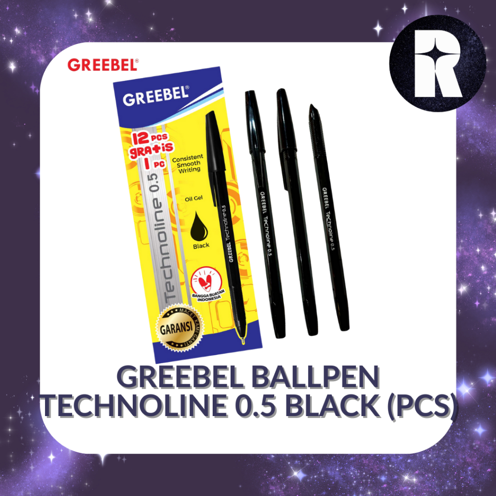 

PULPEN GREEBEL BALLPEN TECHNOLINE 0.5 BLACK (PCS)