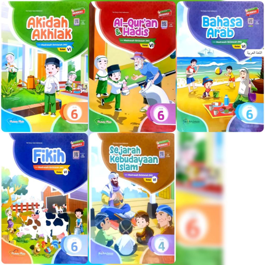 Buku Kurikulum Merdeka Kelas 6 MI (Pustaka Mulia)