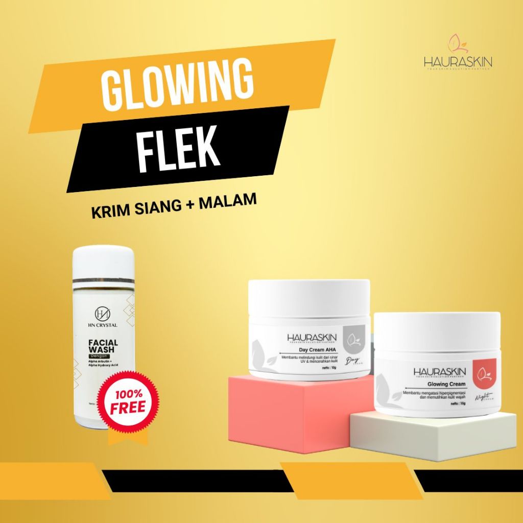 Hauraskin Glowing Flek – Krim Siang & Malam