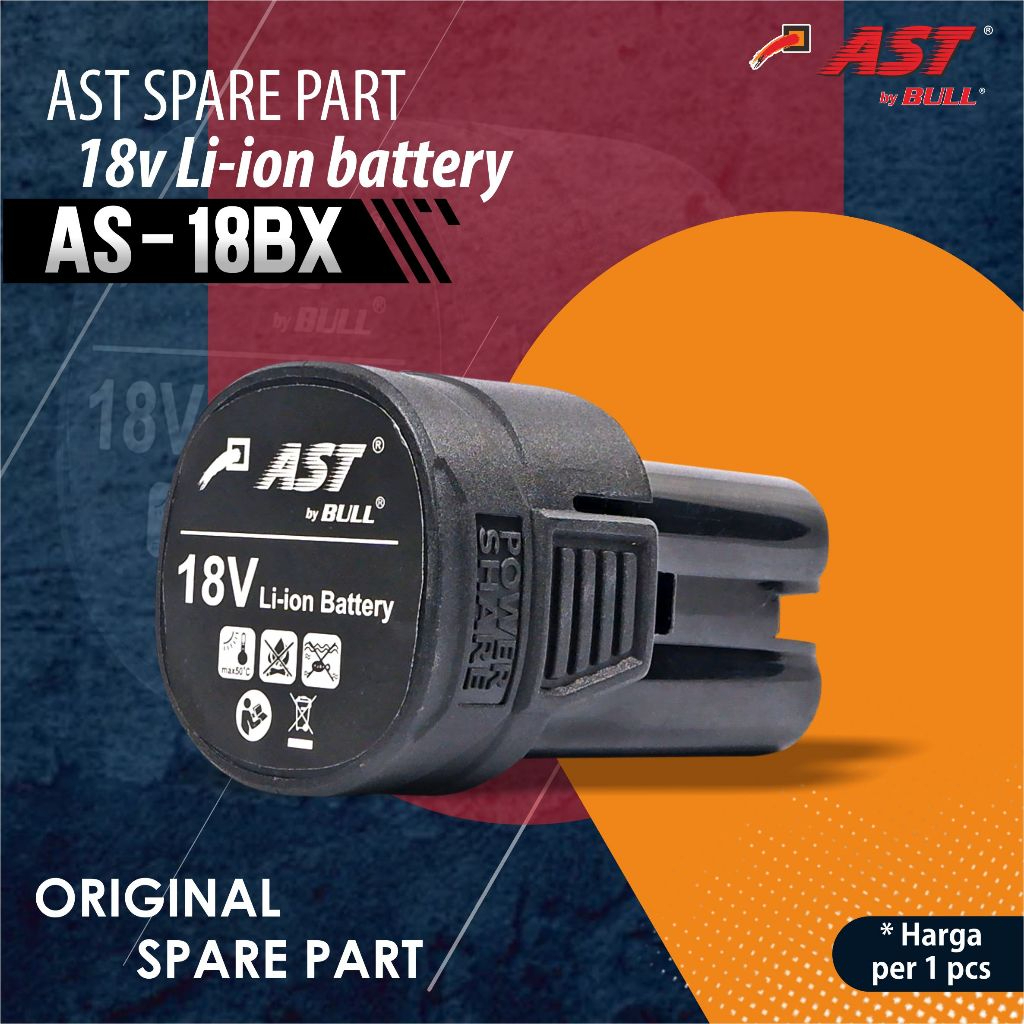 [18V] AST Baterai 18V untuk AS-18BX (Battery Only)
