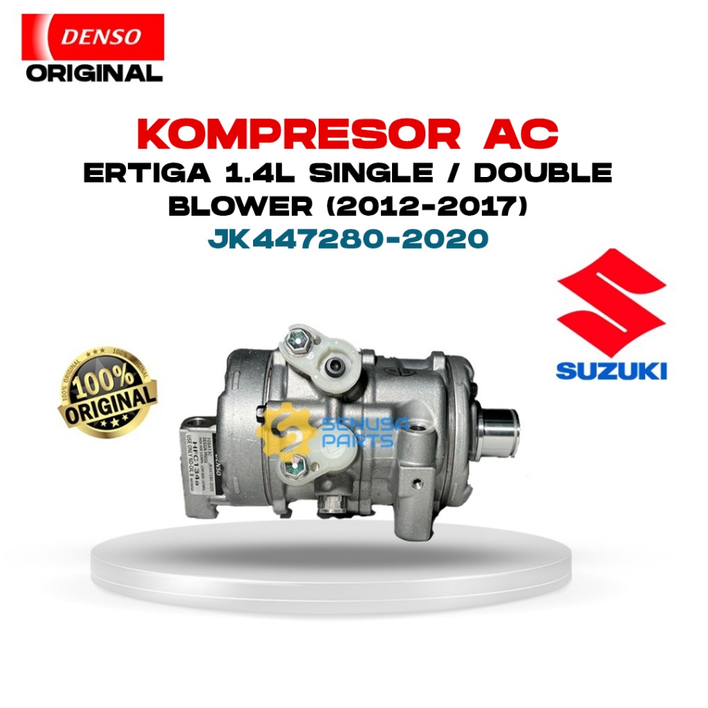 Kompresor AC Mobil Ertiga 1.4L SINGLE / DOUBLE BLOWER Original Denso JK447280-2020