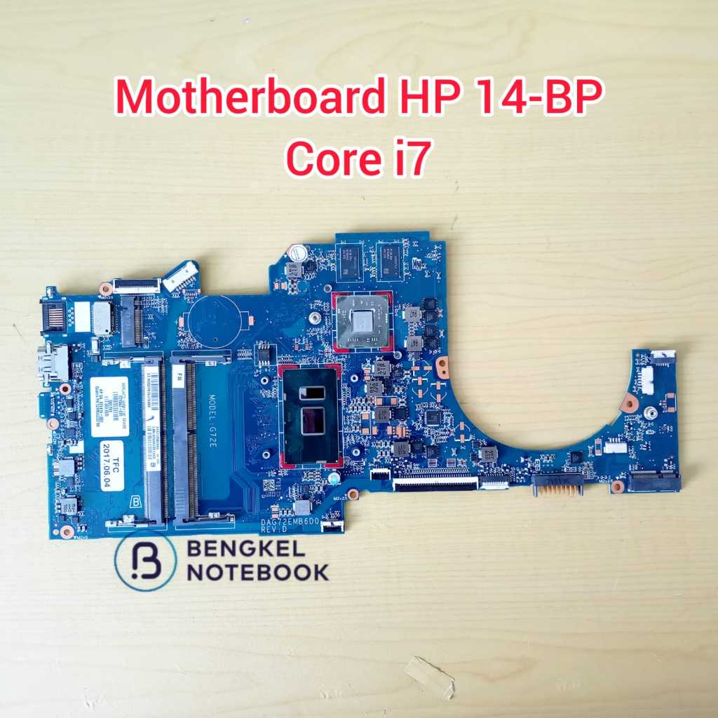 Motherboard HP 14-BP 14 BP 929565-001 DAG72DMB6D0 DAG71MB16D0 216-0864032 Core i7-7500