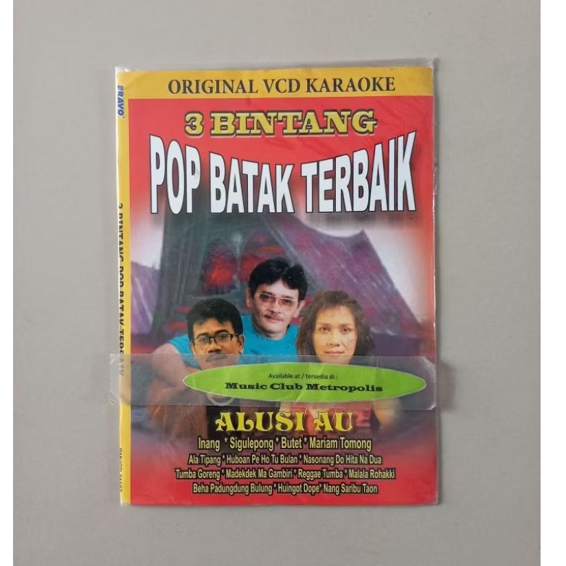 VCD KARAOKE 3 BINTANG POP BATAK TERBAIK