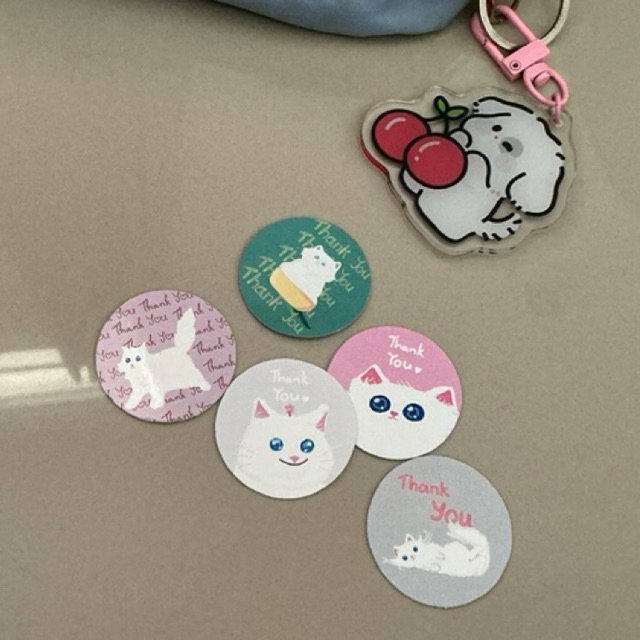 

Sticker kucing lucu aesthetic thank you