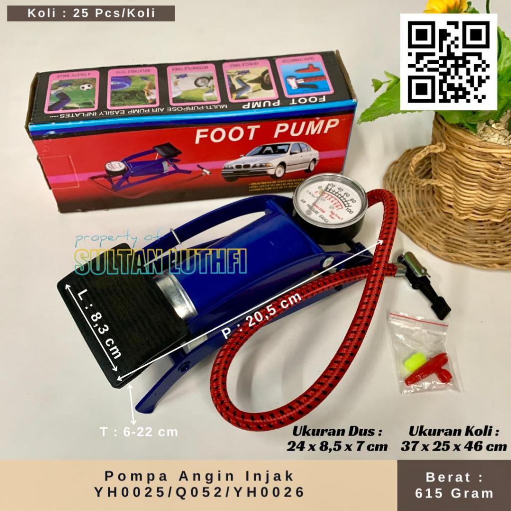 Pompa Angin Injak Ban Spedah Motor Dan Mobil