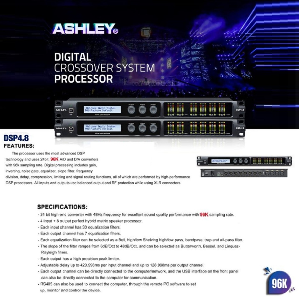 Speaker Management ASHLEY DSP 4.8 DSP4.8 ORIGINAL DLMS ASHLEY DSP4.8