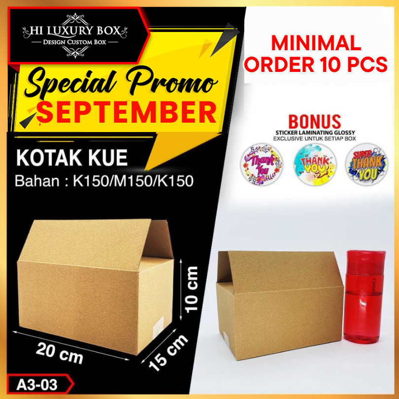 

Kotak Kado Dus Kado Kotak Serbaguna Kraft Murah 20x15x10 |A3-03