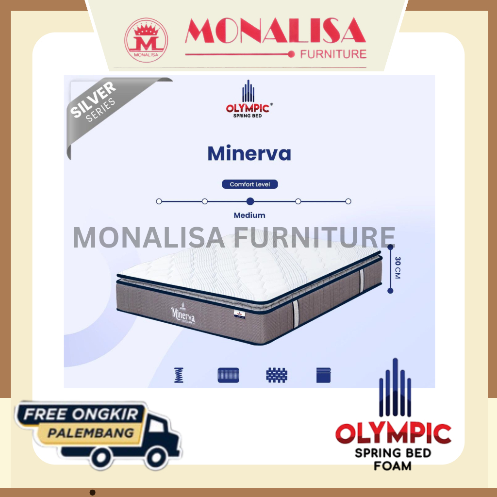 Olympic Kasur Spring Bed Silver Series Minerva/matras minerva/kasur olympic