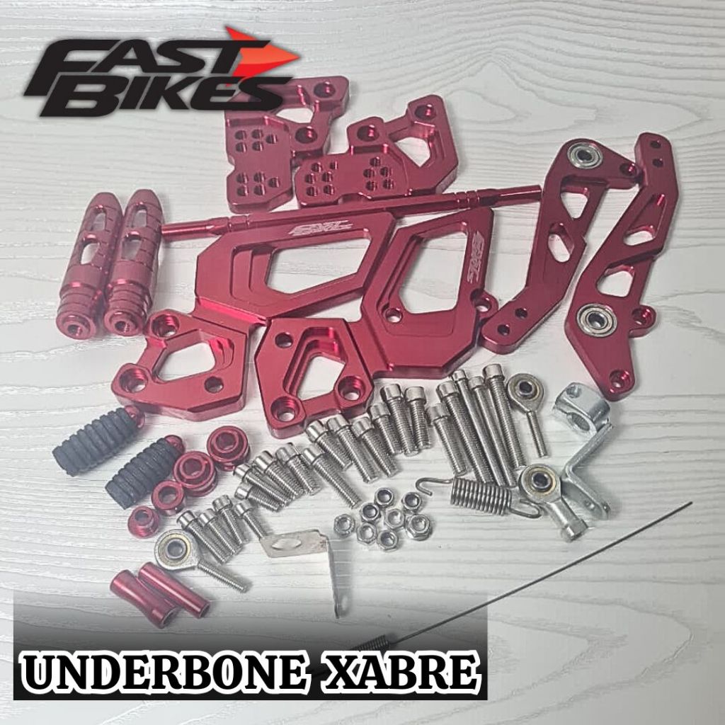 Underbone Xabre Full Cnc FootStep Underbone Pijakan kaki Xabre R15 V1 Full CNC