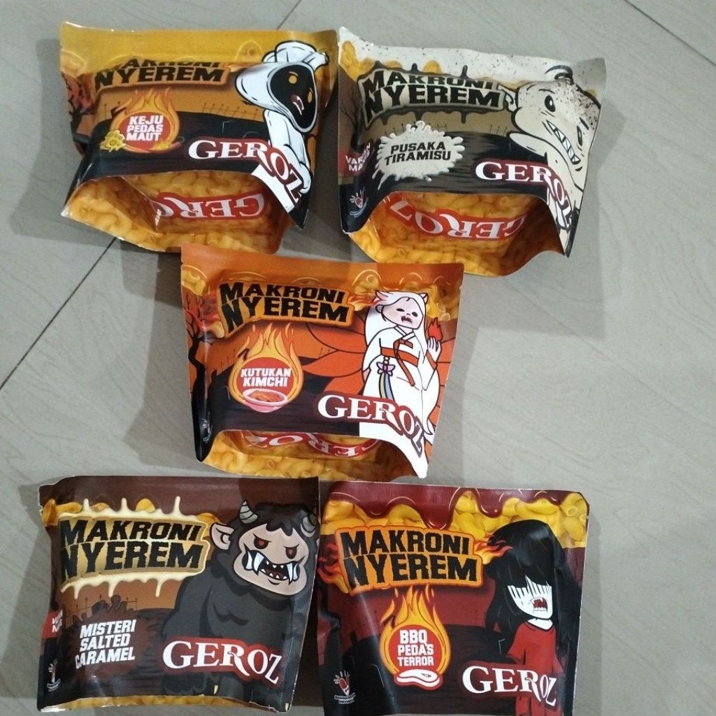 

makaroni geroz viral berbagai rasa