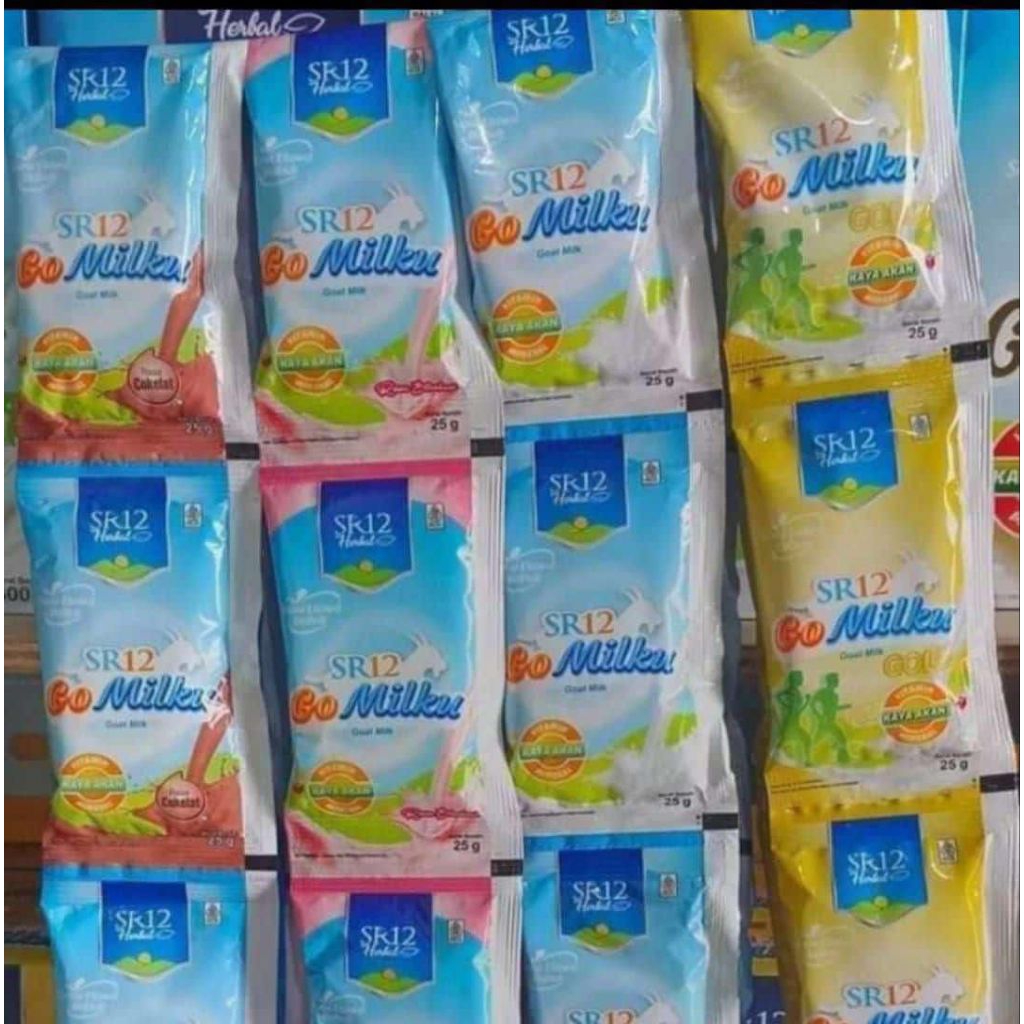 

GOMILKU SACHET SR12 SUSU KAMBING ETAWA VANILLA STROBERI COKLAT GOLD