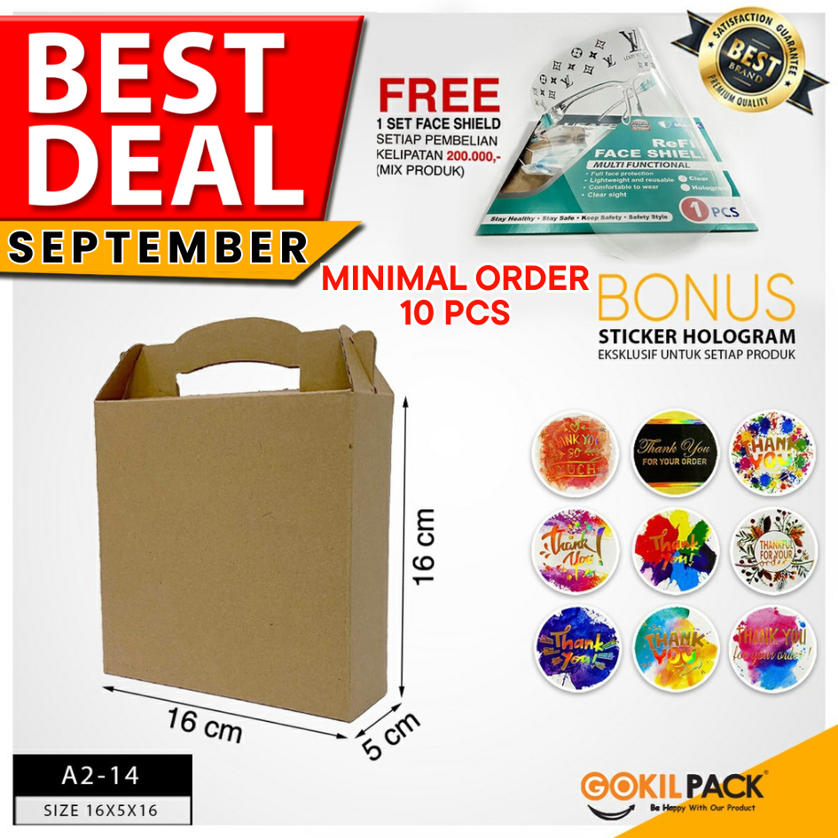 

Kotak Hampers - Kotak Souvenir Hadiah - Box Hampers Polos - A2-14