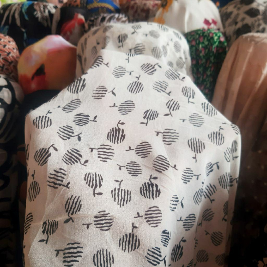 KAIN SIFON CERUTY PREMIUM MOTIF BUNGA KECIL  - KAIN SIFON MOTIF BUNGA KECIL  - KAIN SIFON MOTIF KEMB