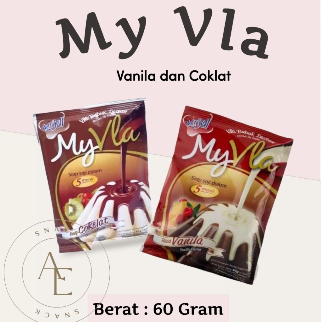 

My Vla Nutrijell Saos Puding Instant - Netto 60gr